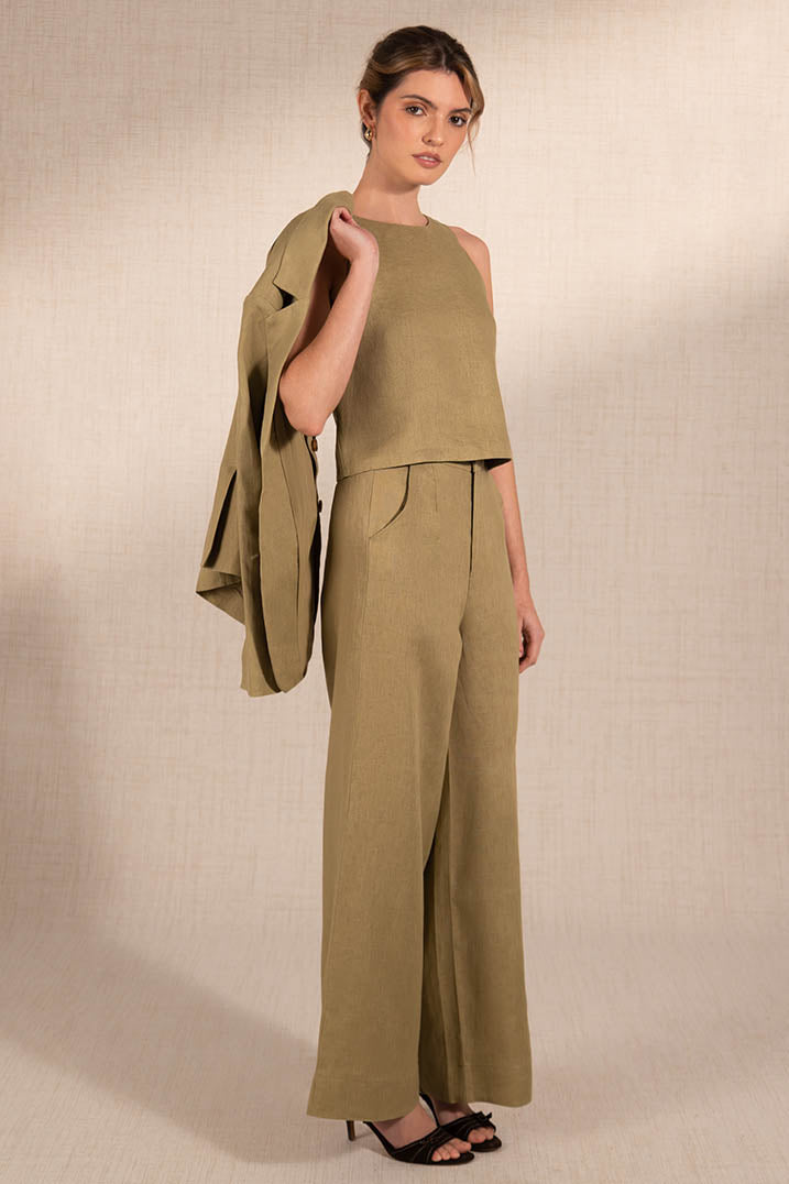 Sage Green Linen Pants