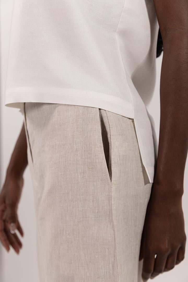 Harbor Linen Pants Beige