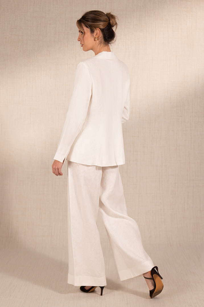 WHITE LINEN PANTS