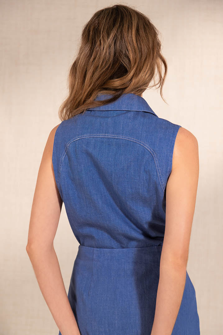 DENIM COTTON TOP