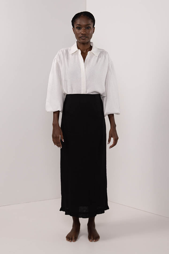 Mariner Linen Blouse Ivory