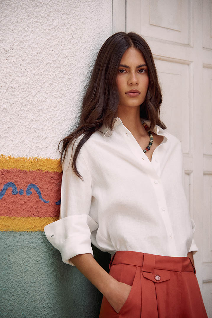Caramel Tencel Wide Leg Pants