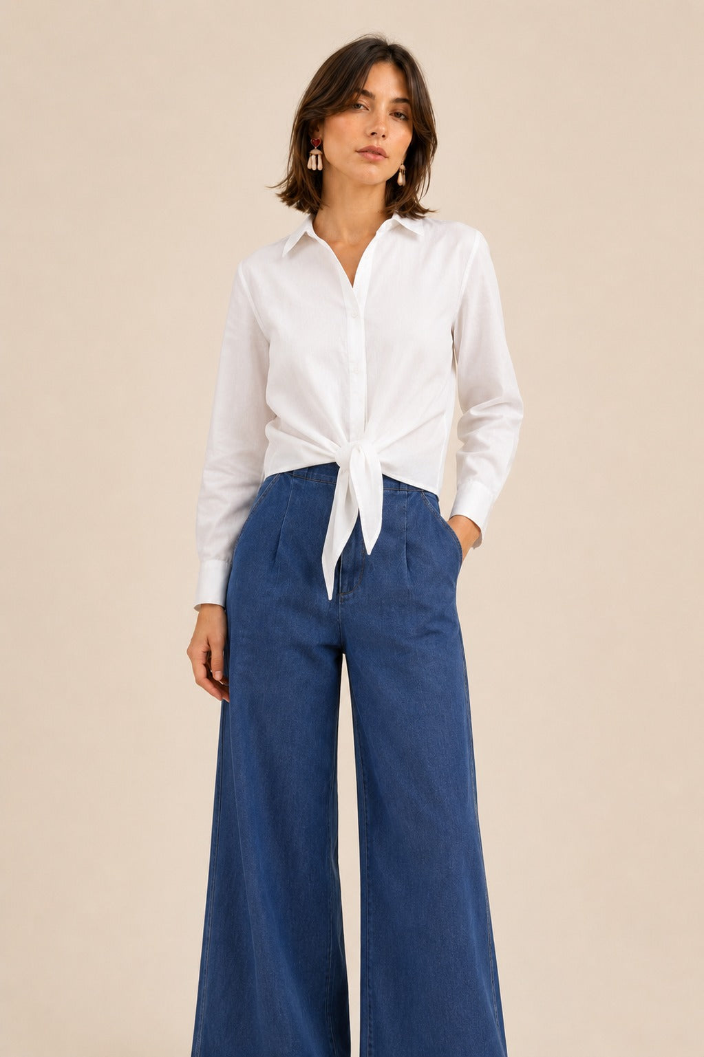 Poplin White Shirt