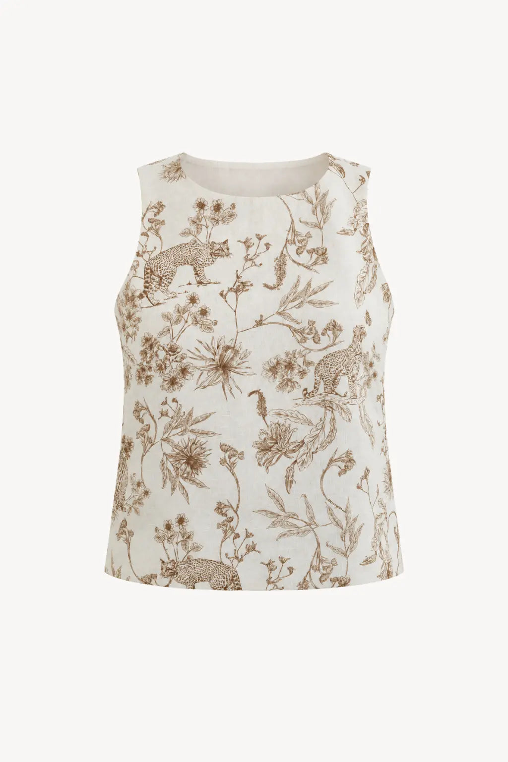 SLEEVELESS TOP | Nebula Ocelot Print
