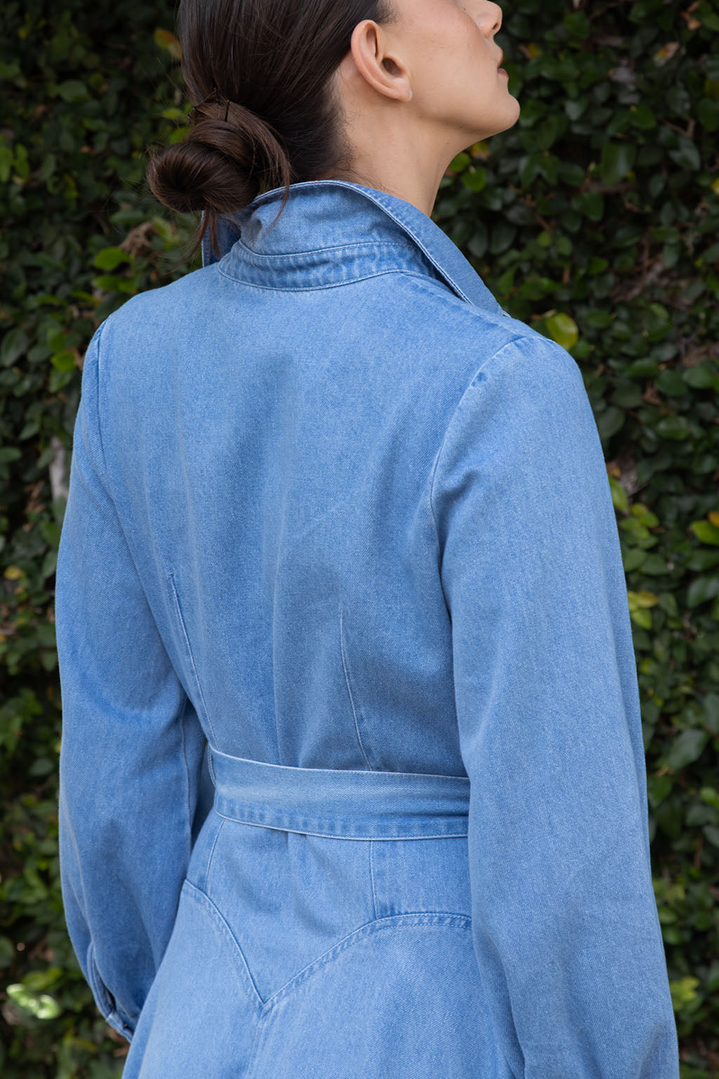 AURORA LIGHT DENIM DRESS