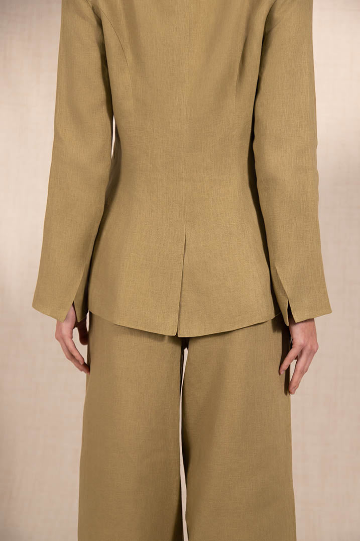 Sage Green Linen Blazer