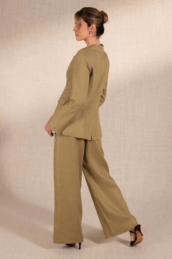 Sage Green Linen Blazer