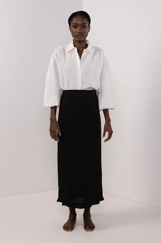 Mariner Linen Blouse Ivory