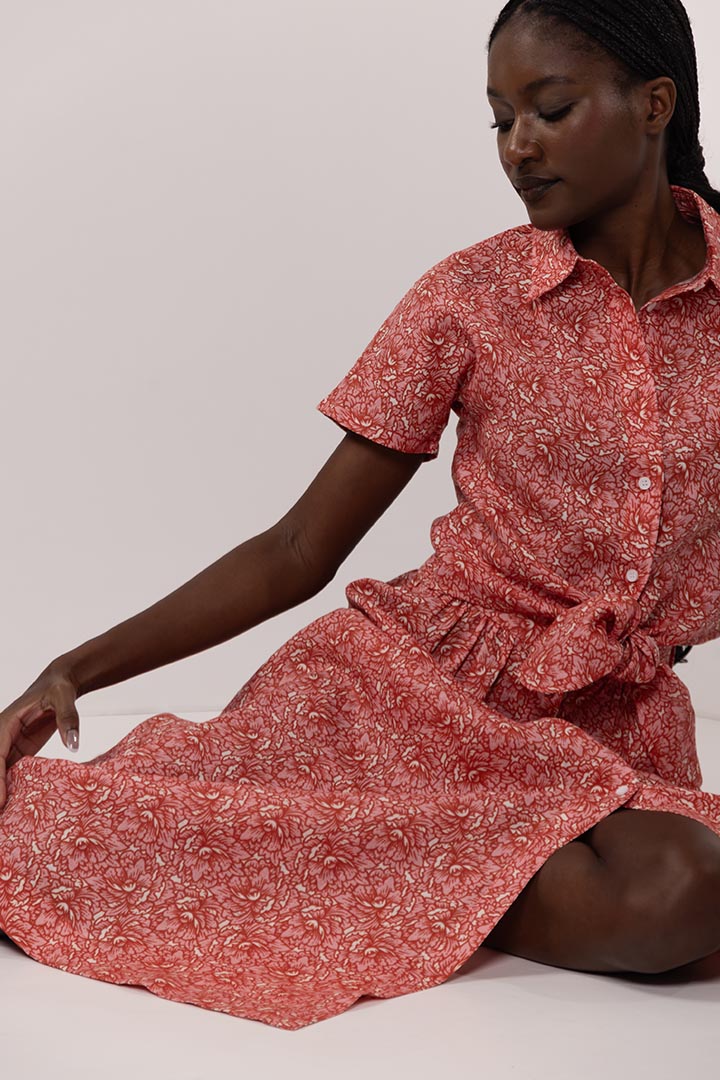 PEONIES KNOT BLOUSE
