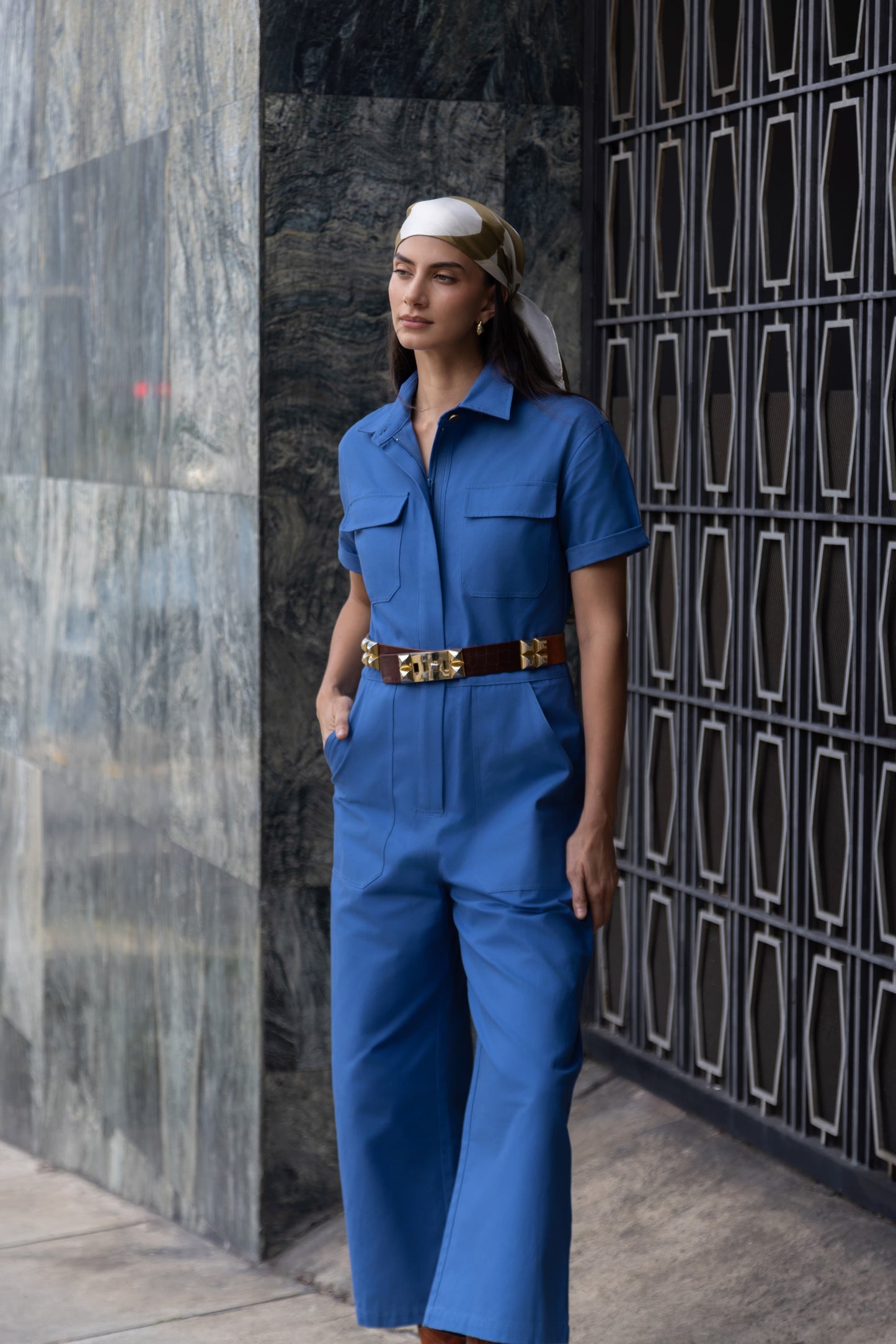 ETERNA BLUE JUMPSUIT