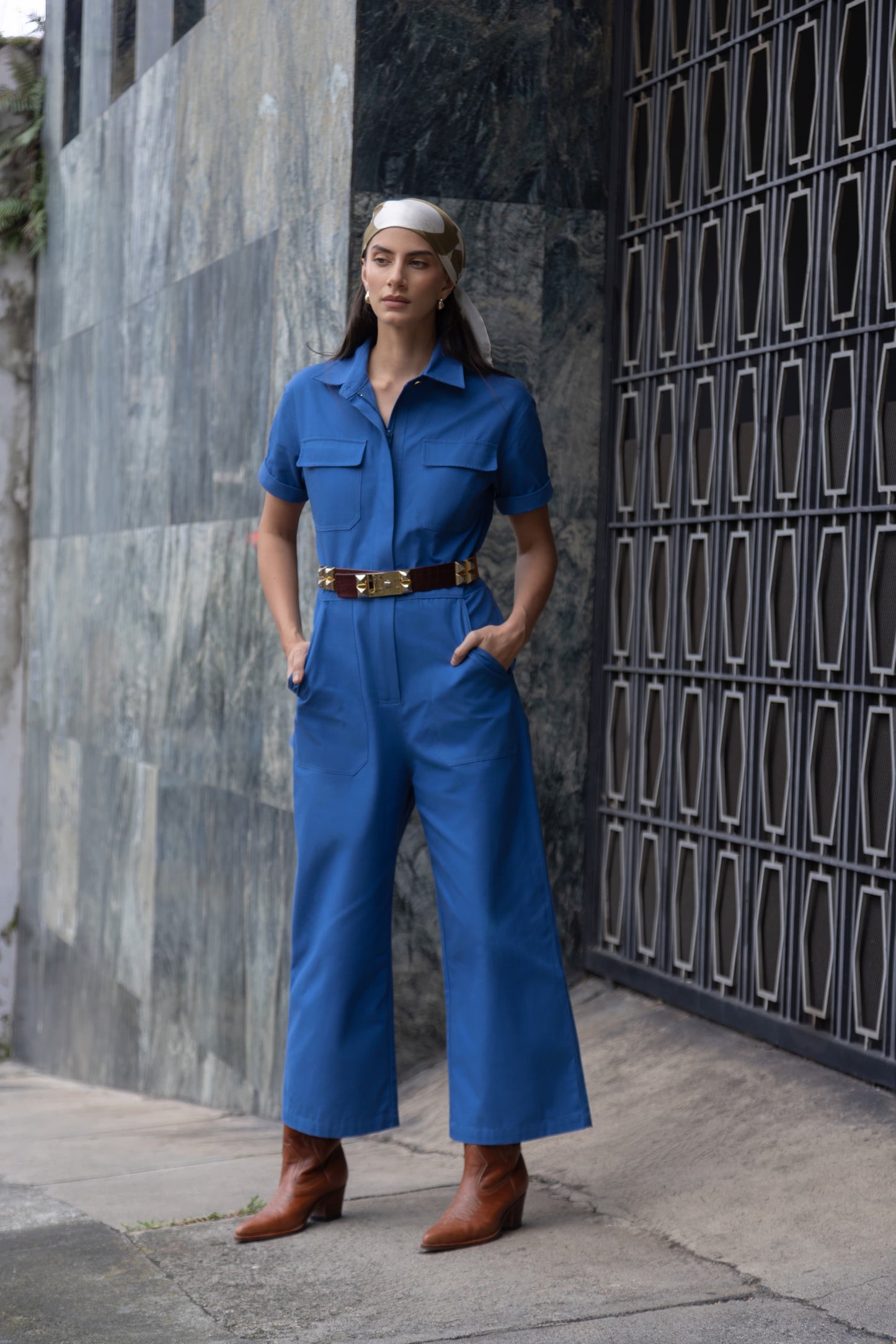 ETERNA BLUE JUMPSUIT