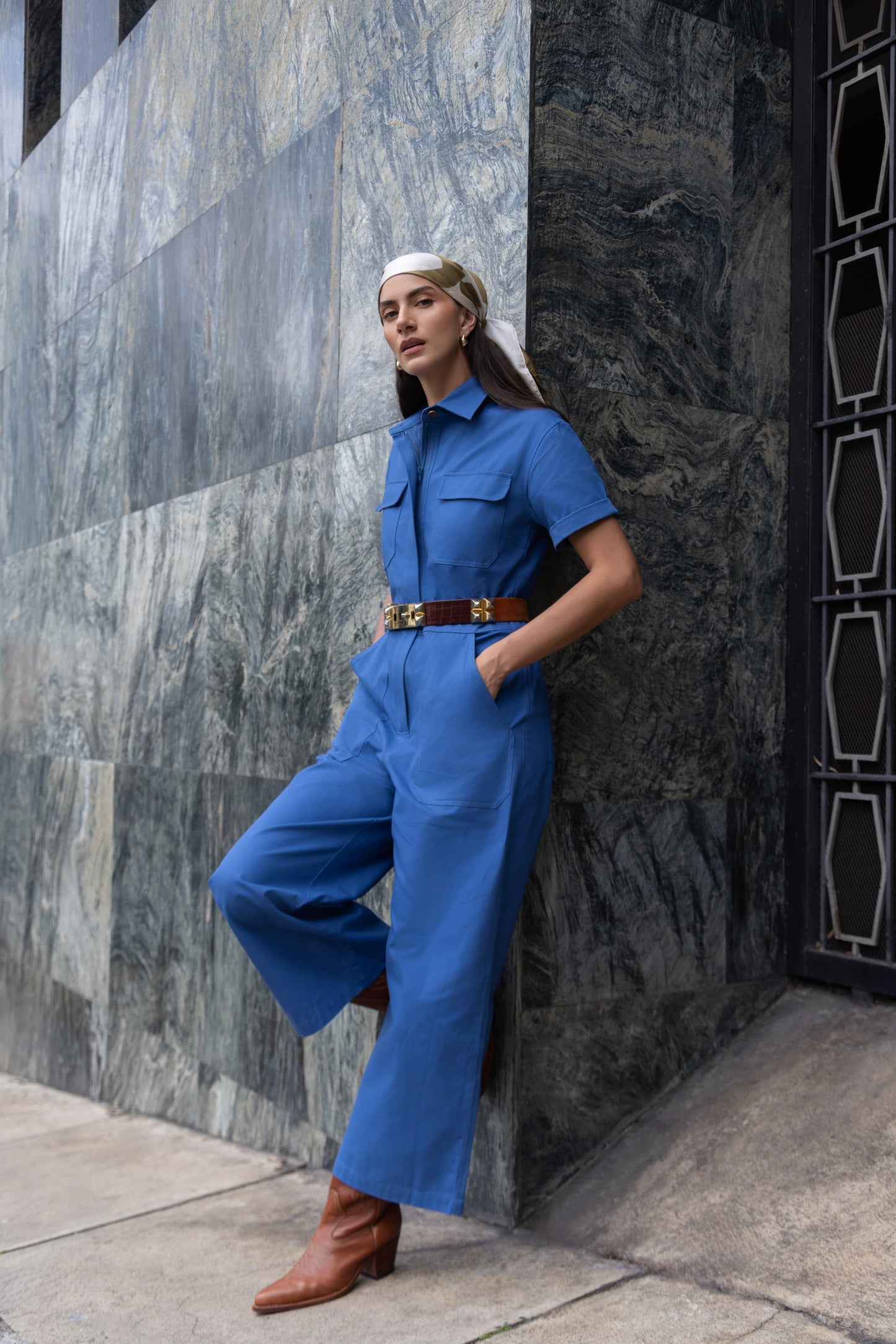 ETERNA BLUE JUMPSUIT