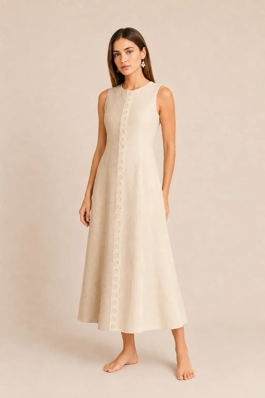 DUALITY BEIGE DRESS