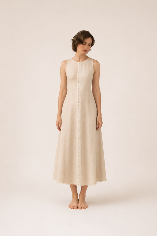 DUALITY BEIGE DRESS