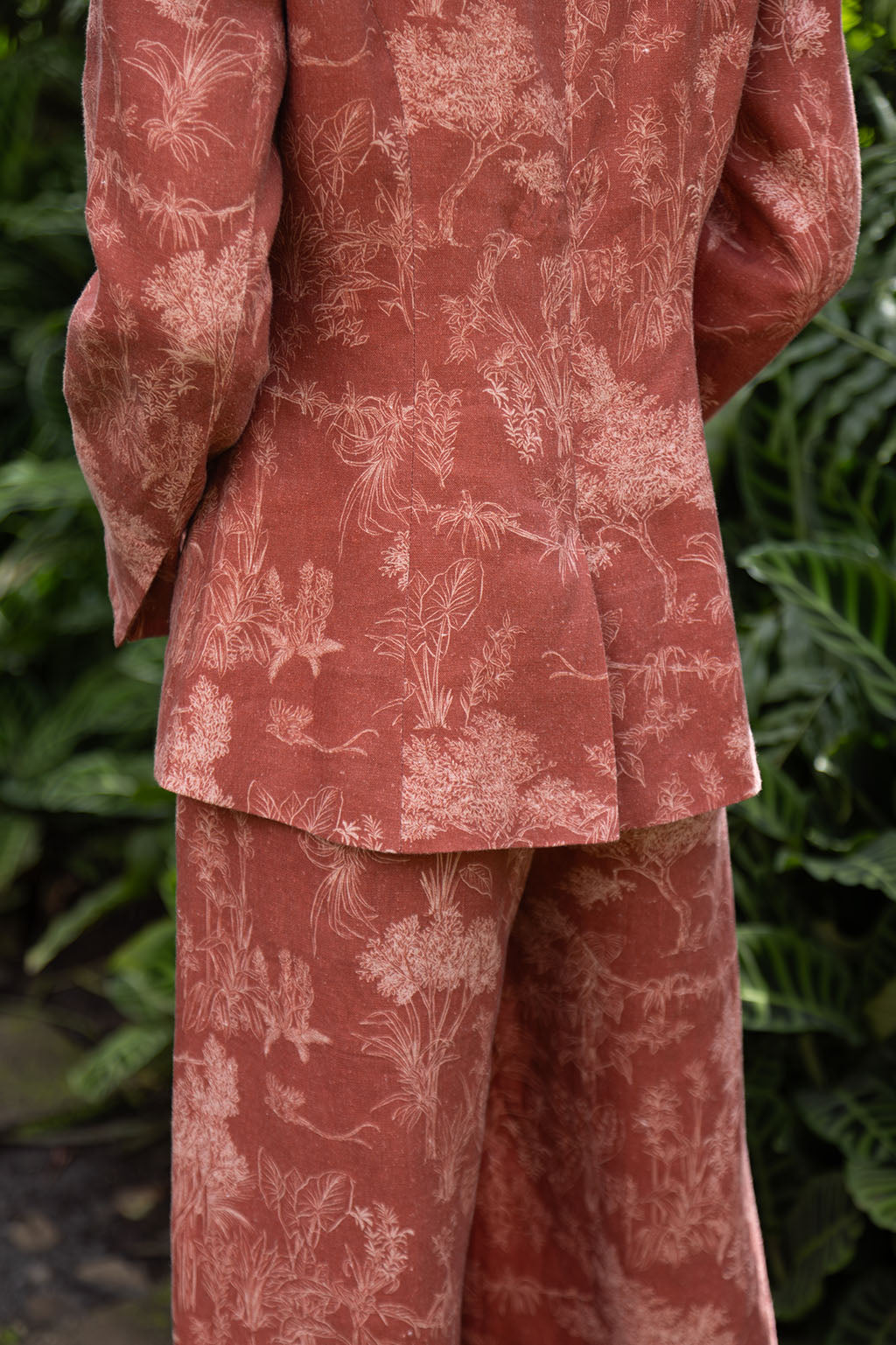 BRUMA PRINT LINEN BLAZER