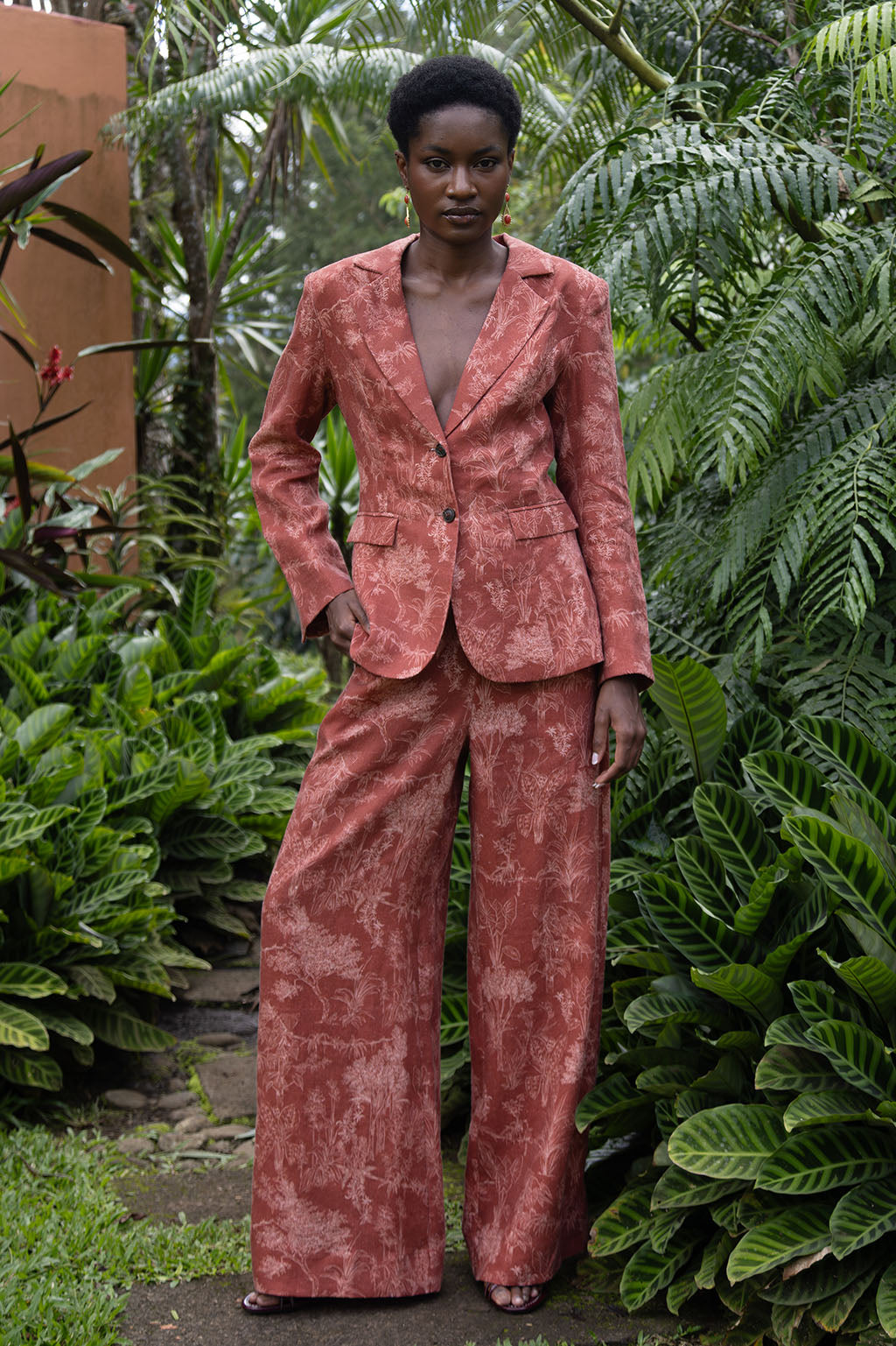 BRUMA PRINT LINEN BLAZER