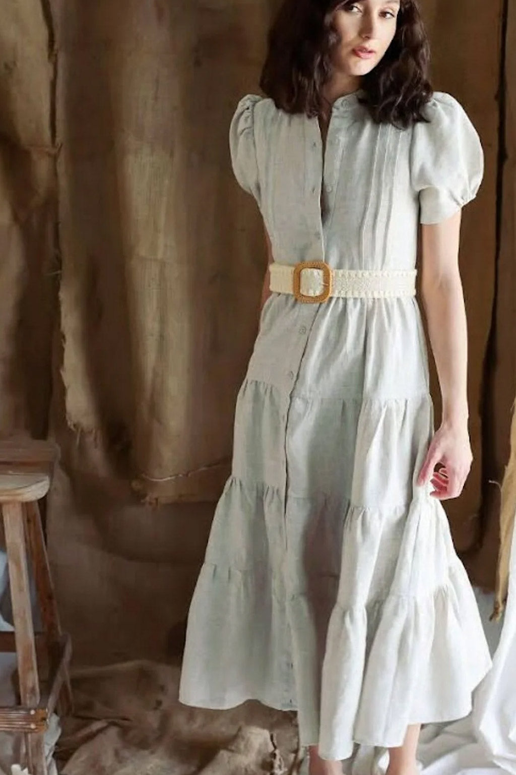 SELINA DRESS | BEIGE
