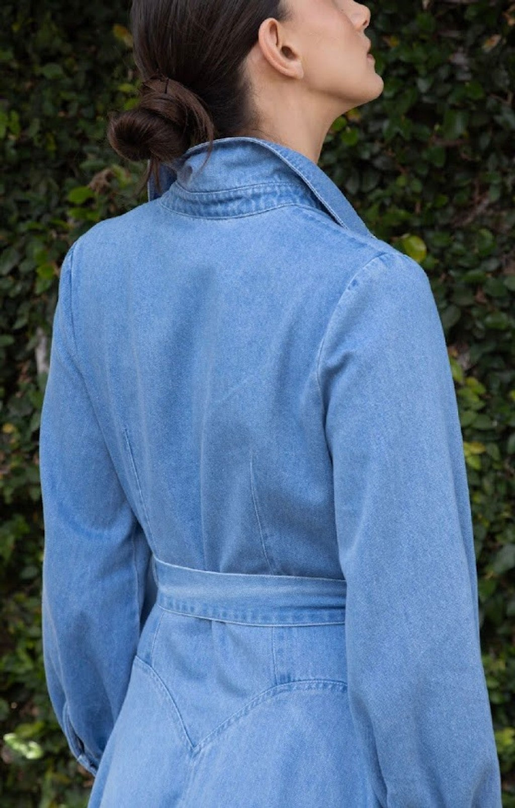 AURORA LIGHT DENIM DRESS