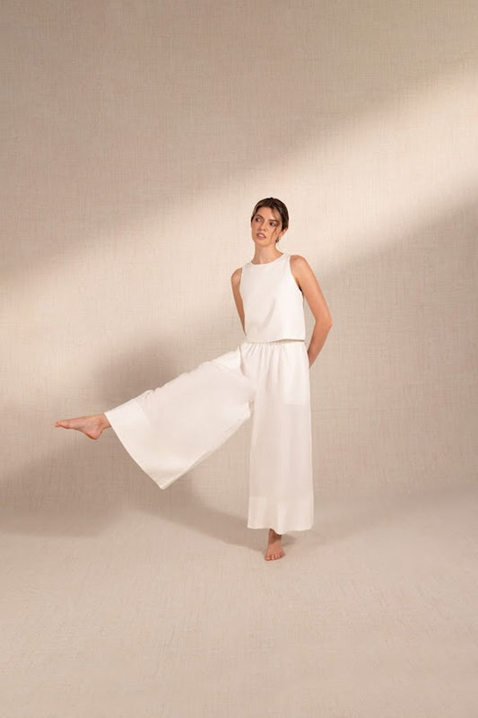 FEDE LINEN PANTS | WHITE