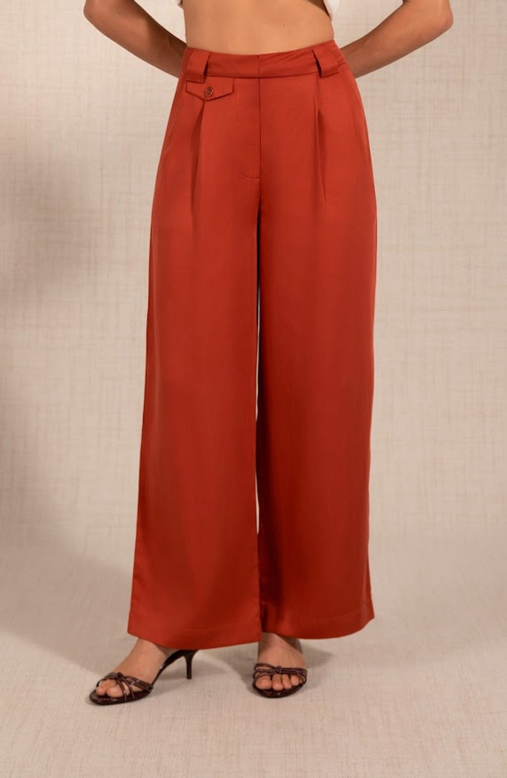 TERRACOTA WIDE LEG PANT