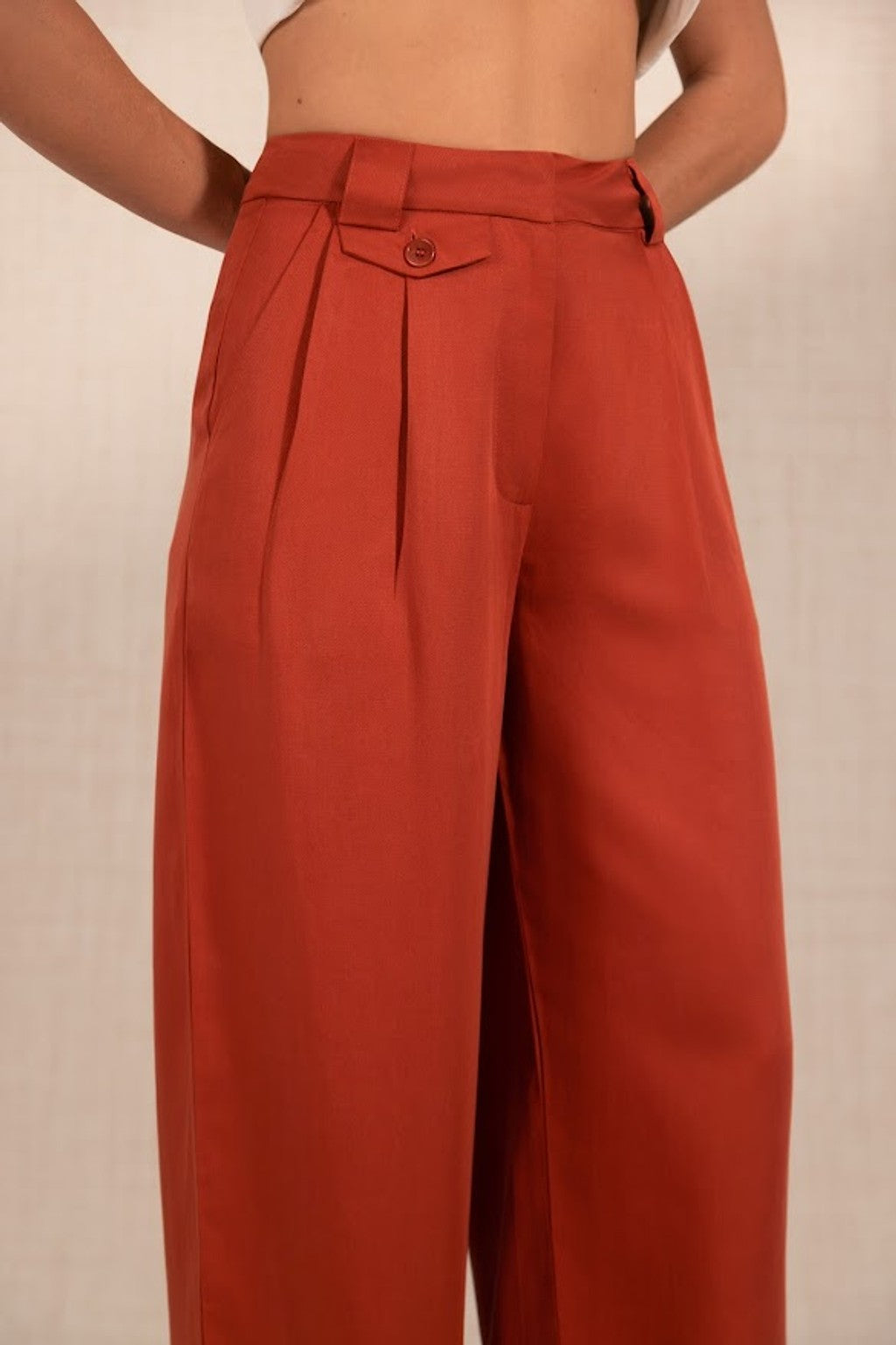 TERRACOTA WIDE LEG PANT