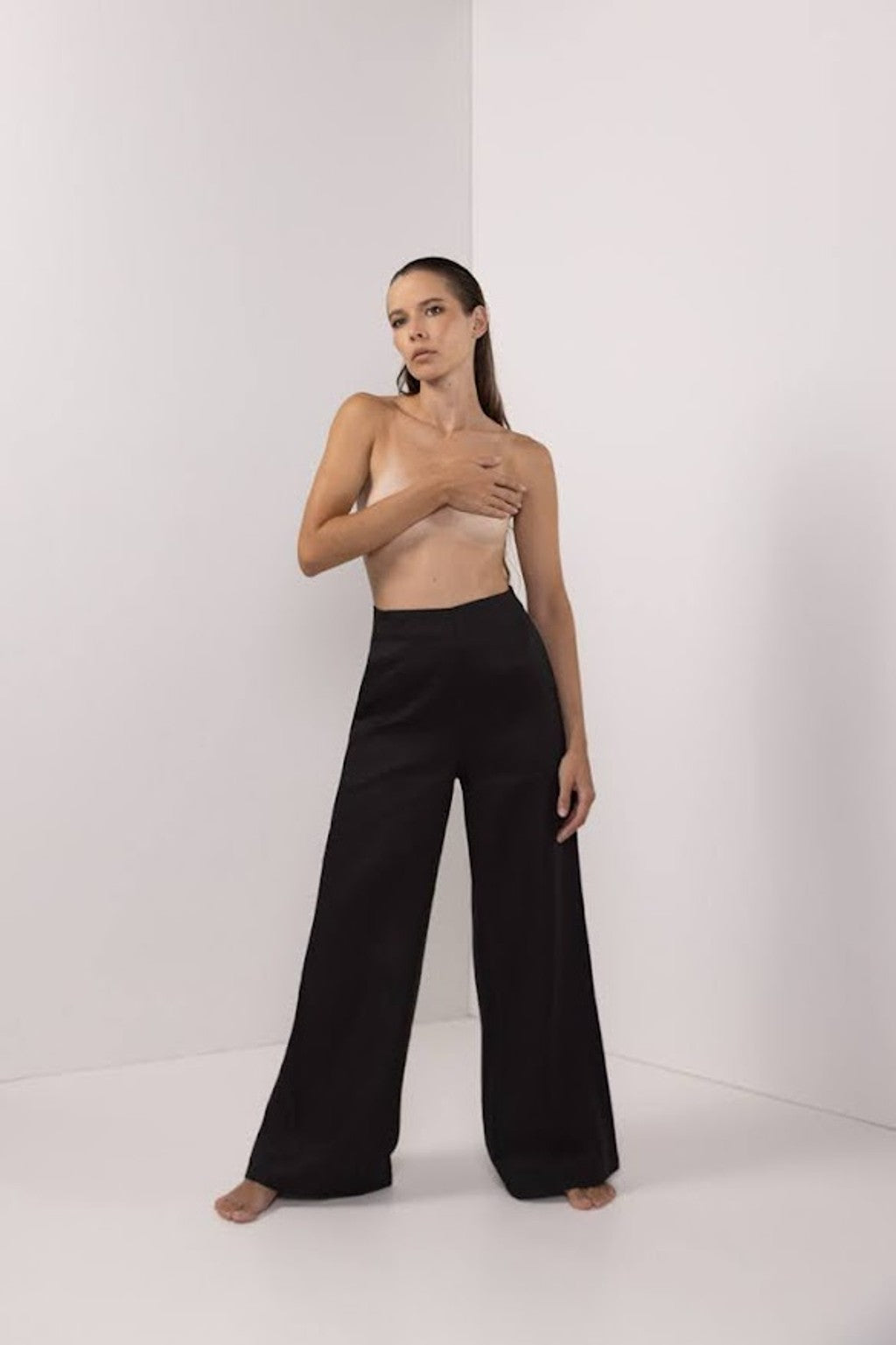 LINEN GIULIA PANTS | BLACK