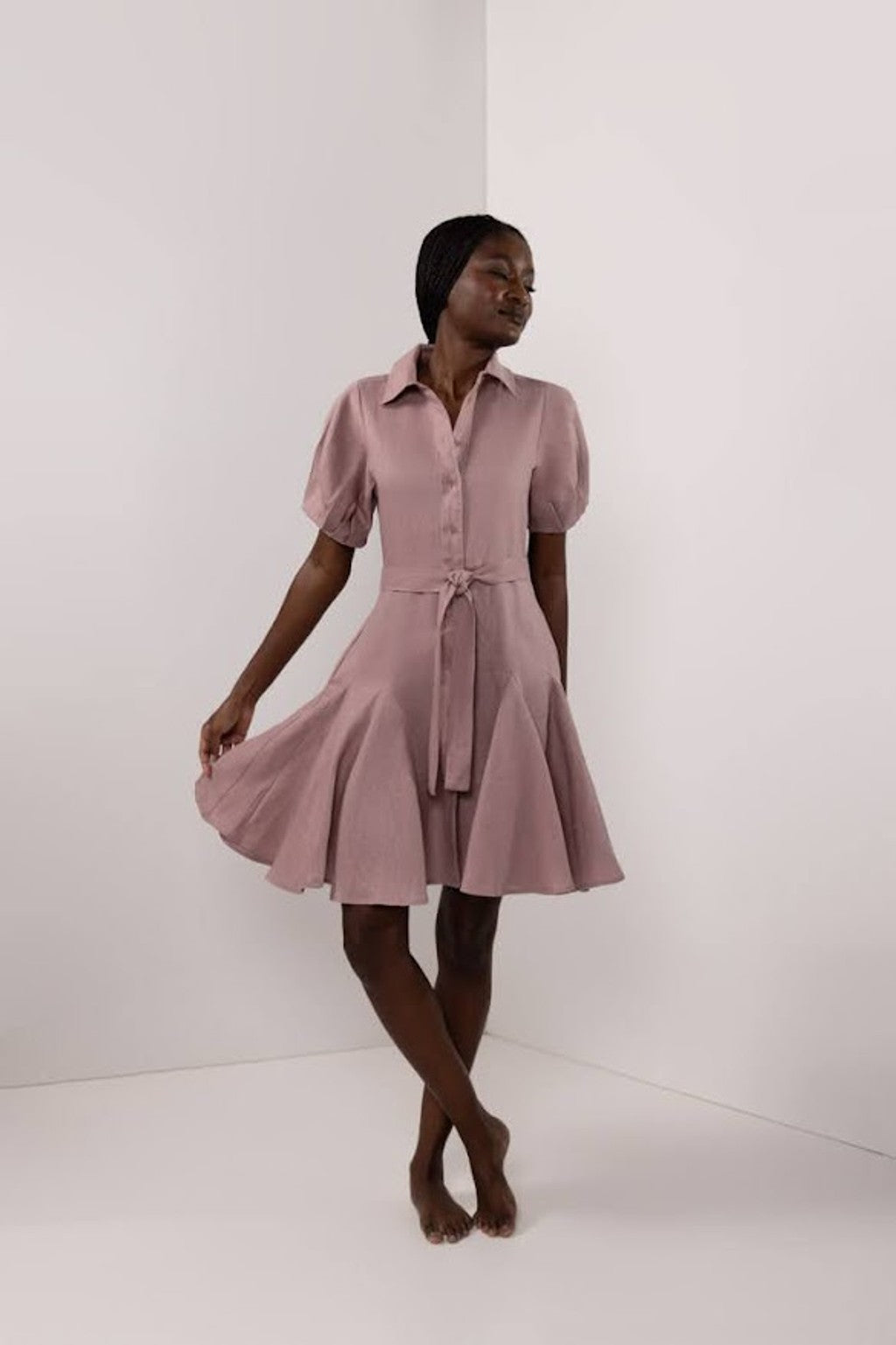 MARIALE DRESS | BLUSH PINK