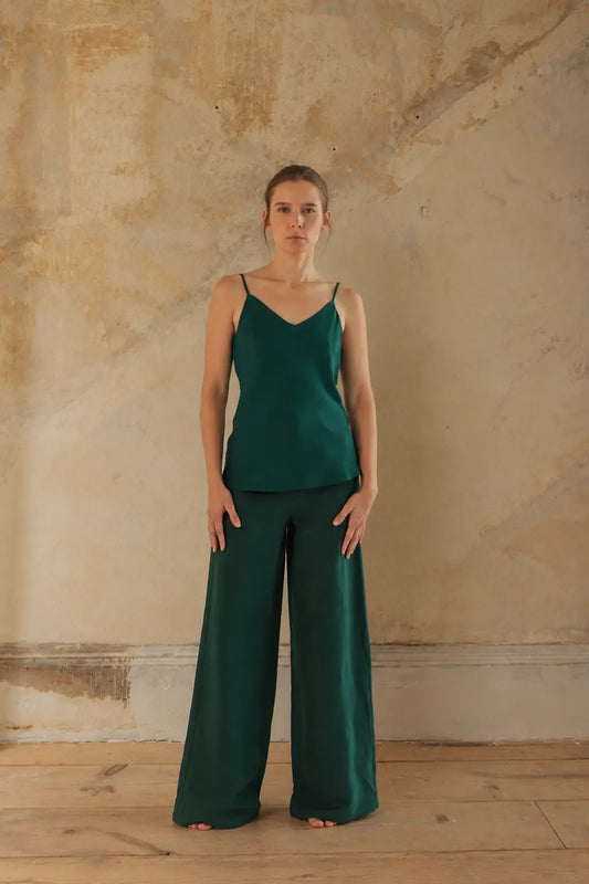 STRAPPY TOP | Bottle Green