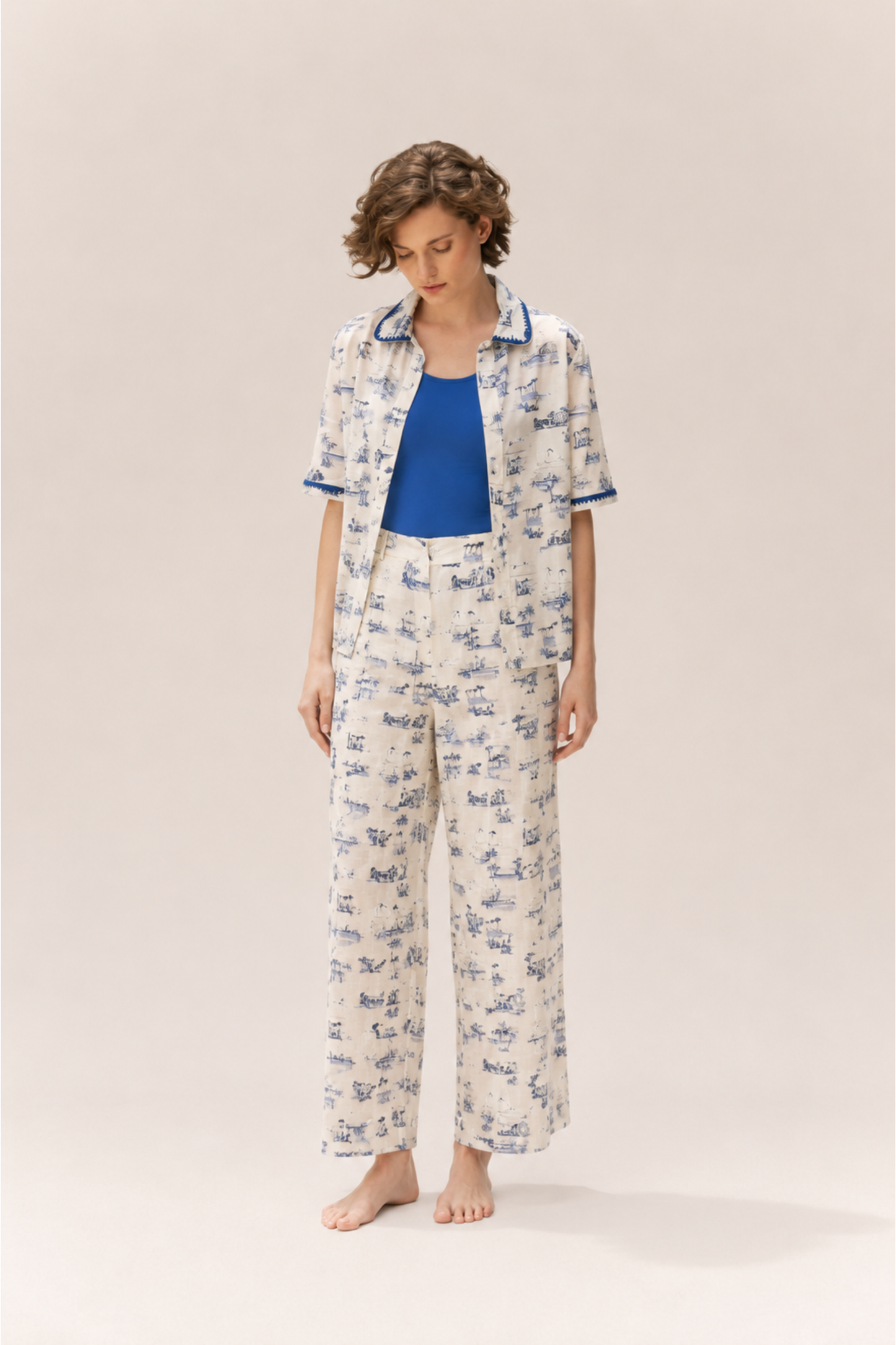 COASTAL TOILE RAMIE SHIRT
