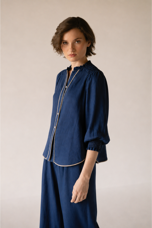LUCY NAVY BLOUSE