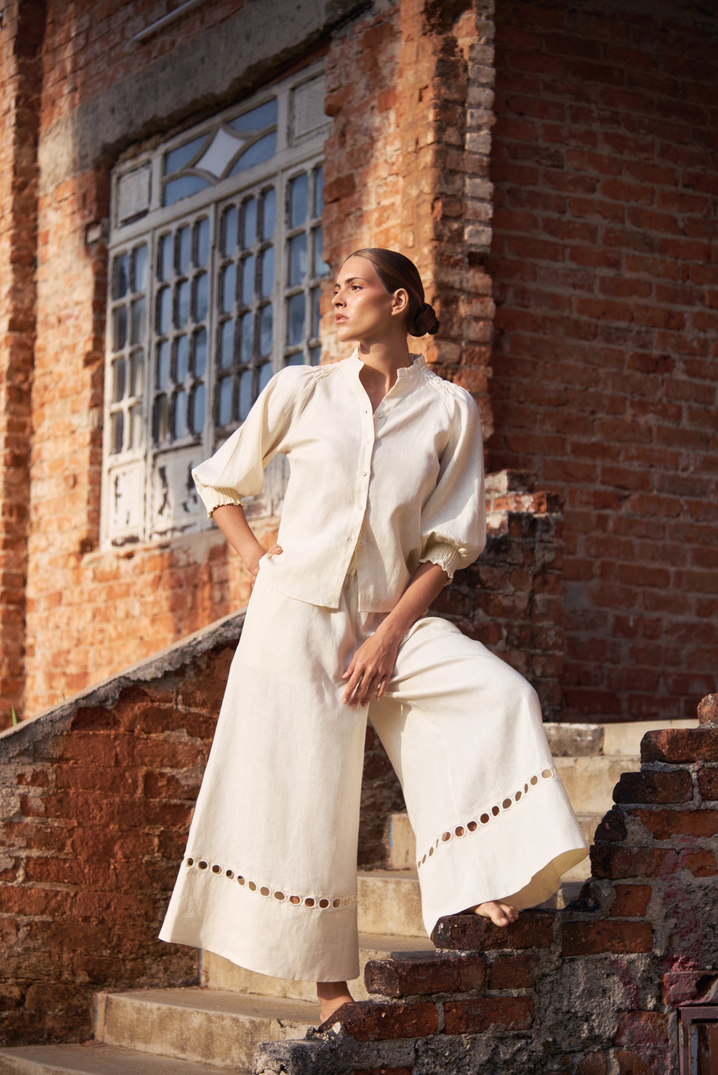 FEDE PANTS IVORY