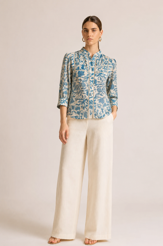 HARBOR LINEN IVORY PANTS