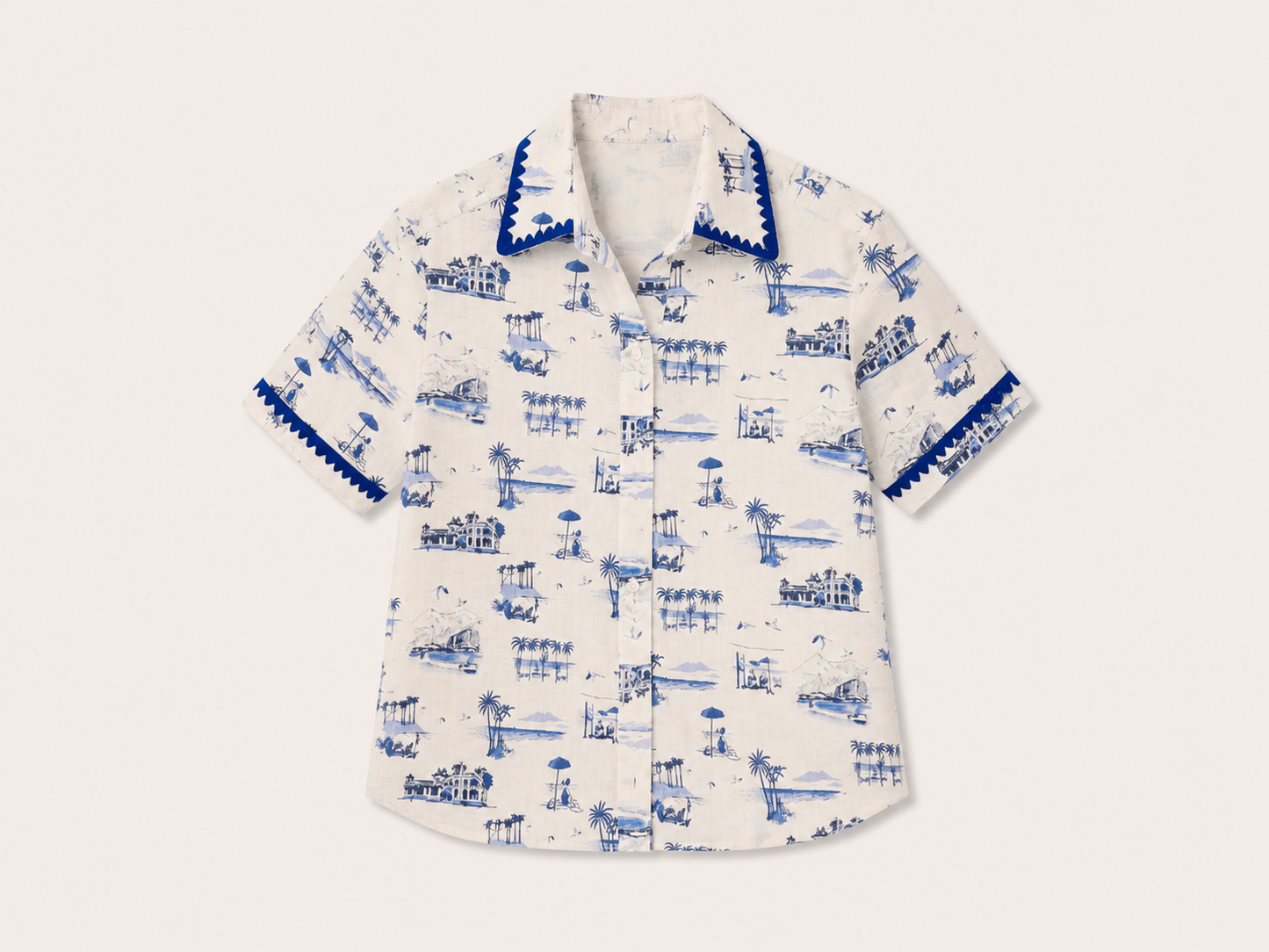 COASTAL TOILE RAMIE SHIRT