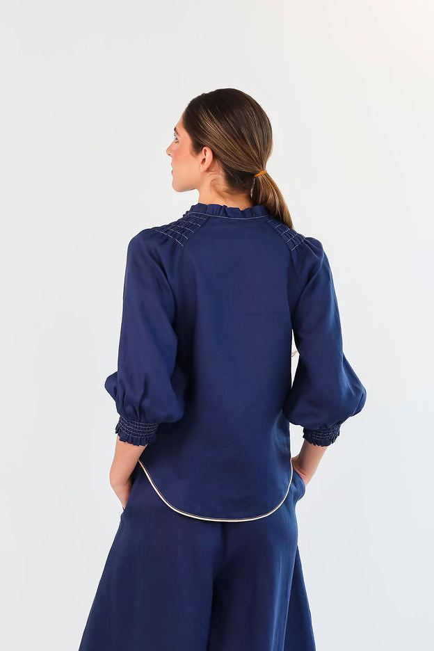 LUCY NAVY BLOUSE