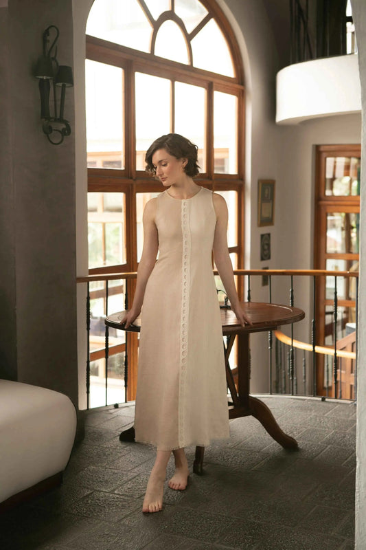 DUALITY BEIGE DRESS
