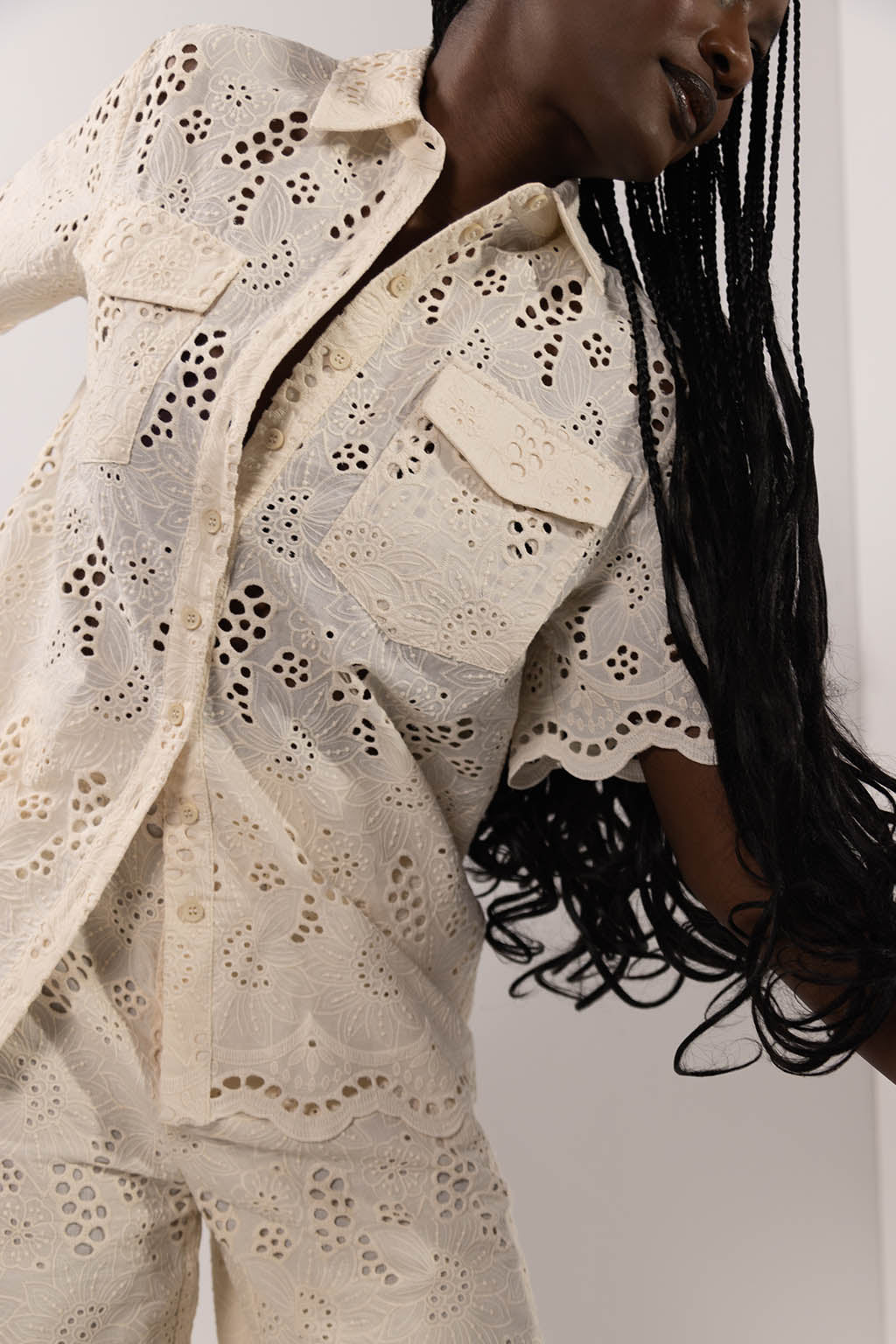 Eyelet Blouse Ivory