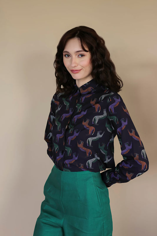 Long Sleeve Blouse Jaguars