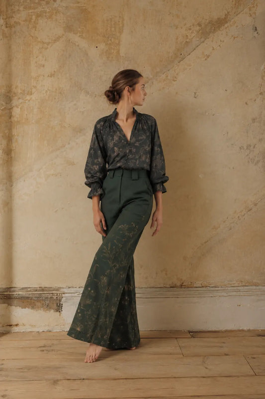 WIDE LEG PANT | Silva Ocelot Print