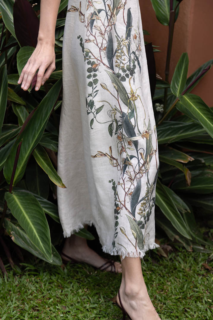 Printed Linen Dress