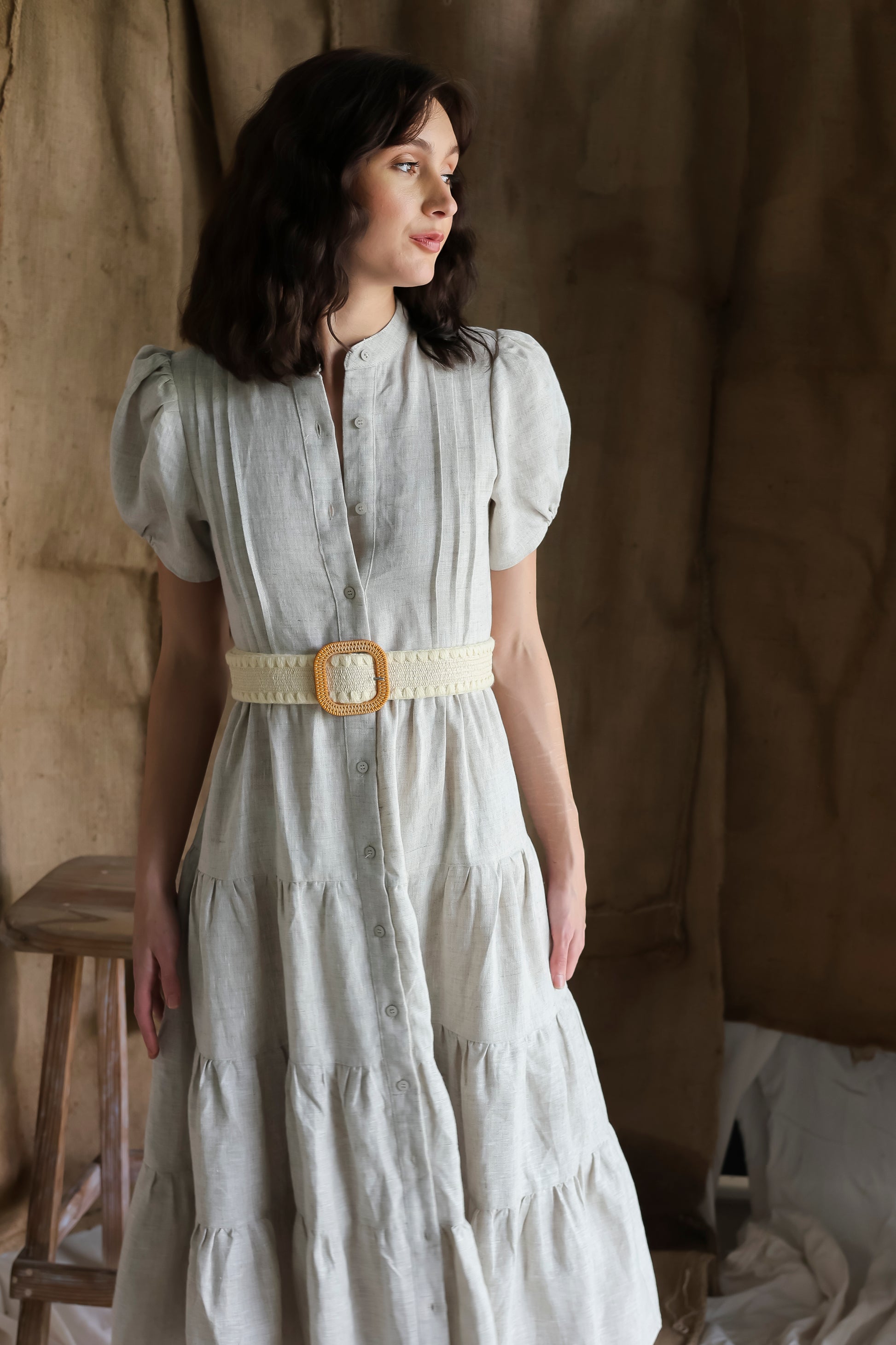 Selina Dress Beige